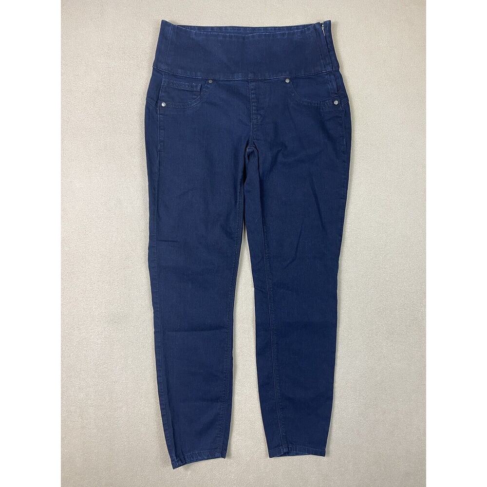 Spanx by Sara Blakely Jeans Womens Small Indigo Blue Cropped Pull On Adult
